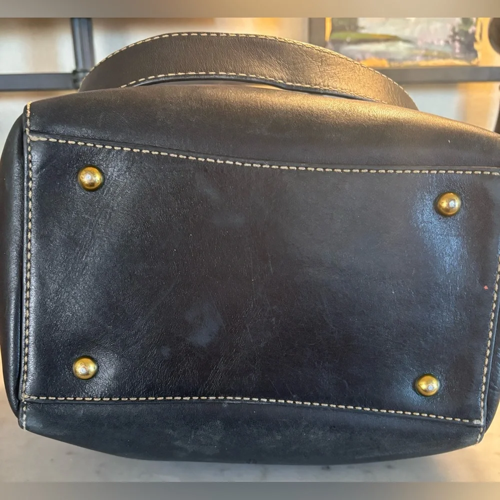 FRYE leather bucket harness handbag equestrian style - Picture 5 of 7